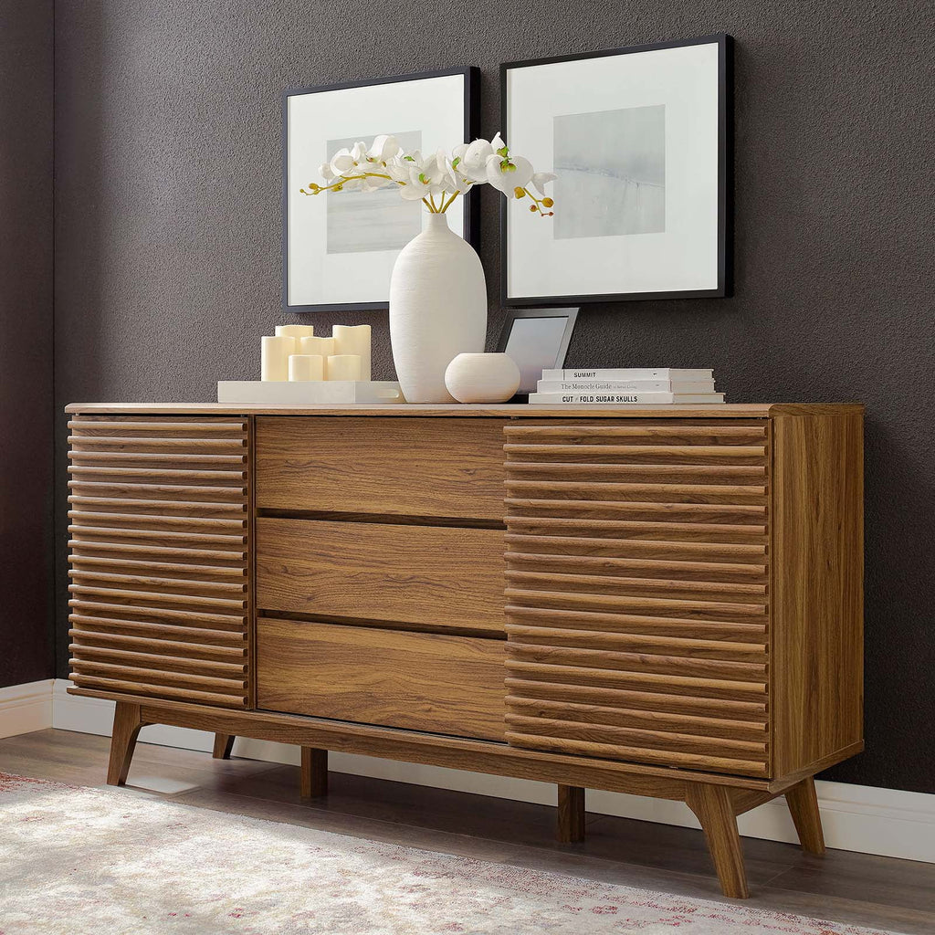 Walnut Sideboard Buffet Table or TV Stand J28301