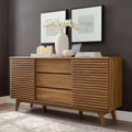 Walnut Sideboard Buffet Table or TV Stand J28301
