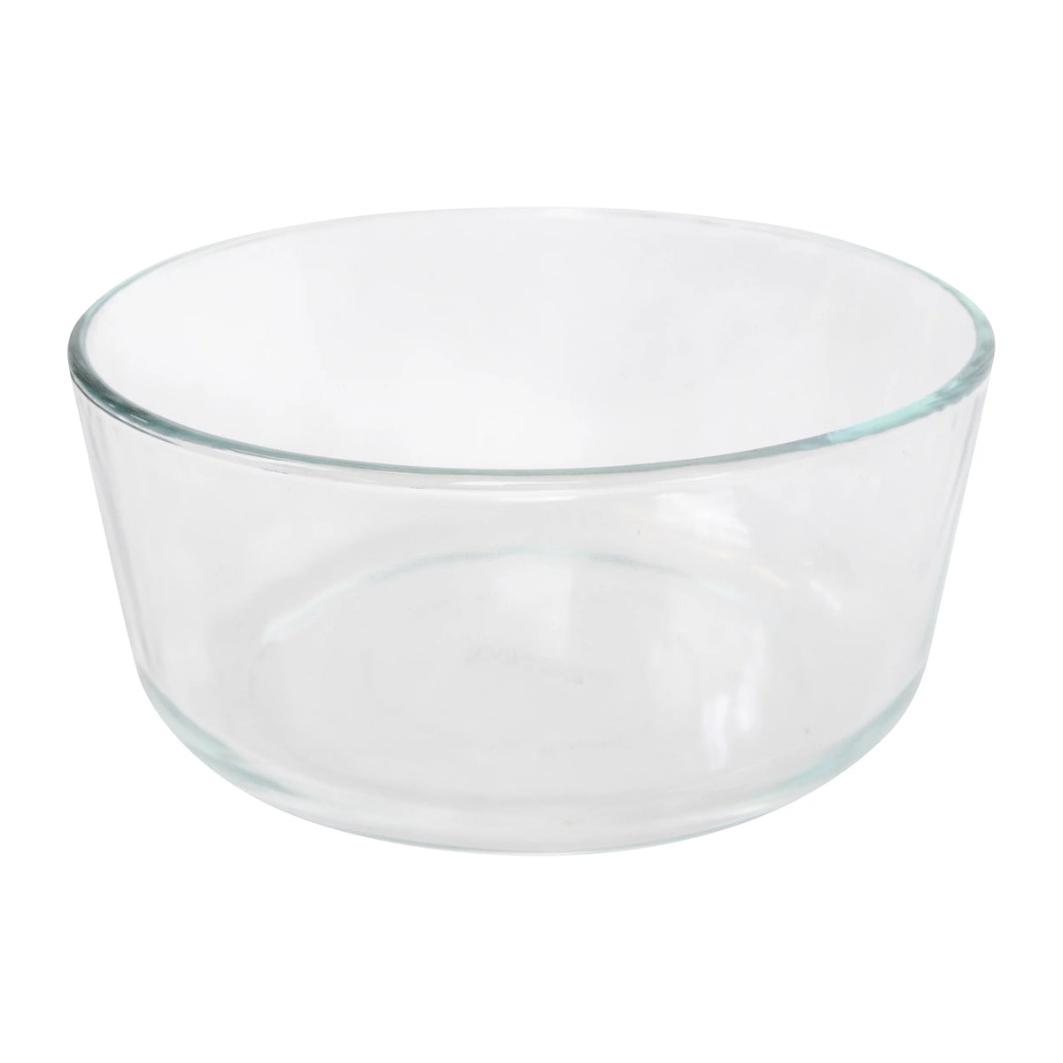 Round Glass Food Storage Bowl with Black Plastic Lid 2-Pack Z70549