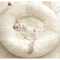 Washable Soft Plush Donut Cat and Dog Bed V510