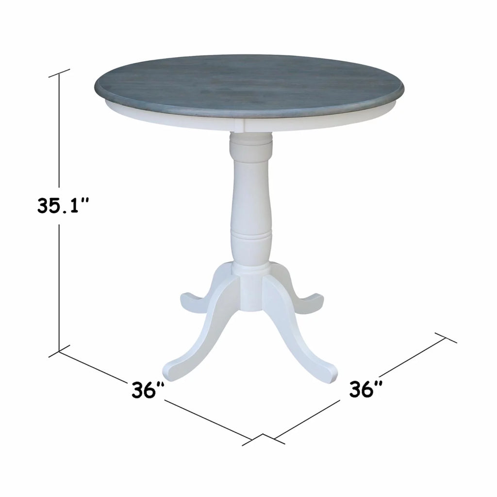 Solid Wood Round Pedestal Dining Table O85811