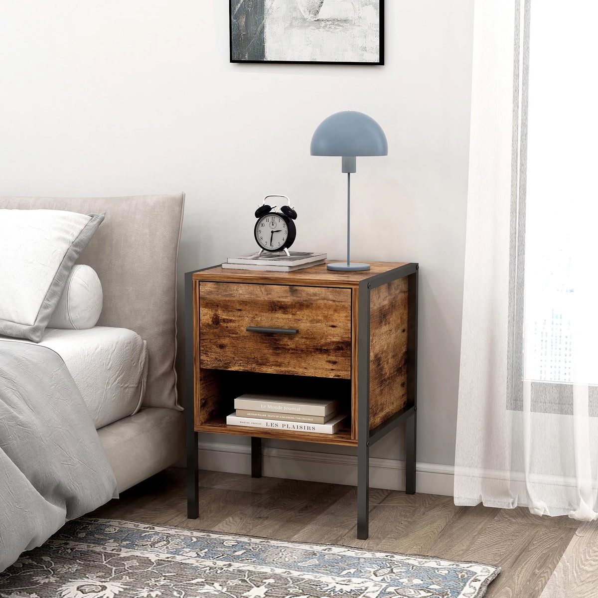 Rustic Brown 6 Drawer Wood Dresser M743951