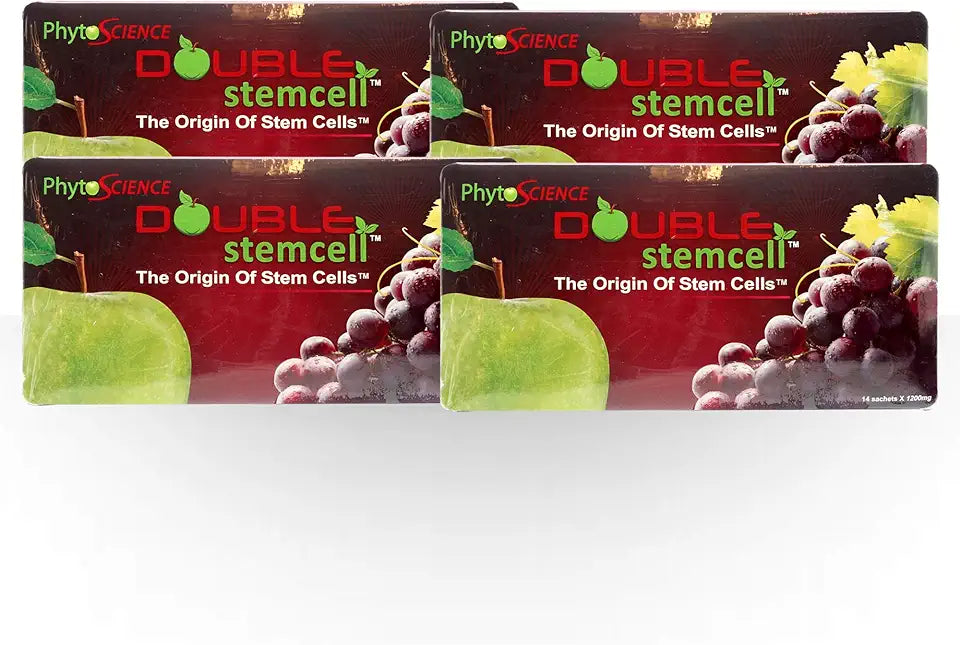 4 Pack Double Stem Cell Apple Grape Anti Aging Formula L9780