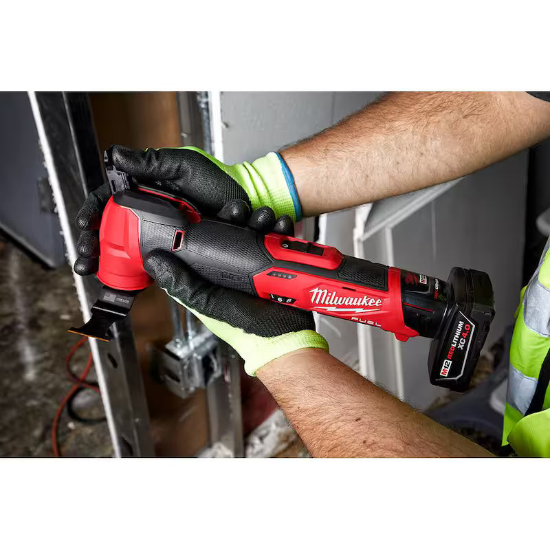 Brushless Oscillating Multi Tool Kit with 5.0 Ah Battery and 8-Piece Blade Kit Y40315