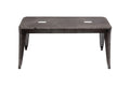 Grey Brown Galvanized Metal Bench V646
