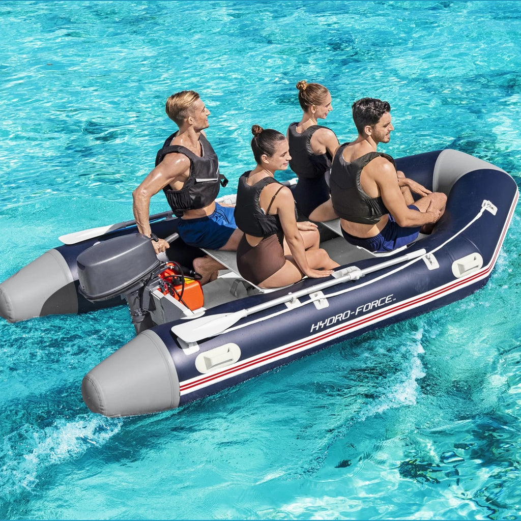 Inflatable 5 Person Water Raft Boat Set D157068