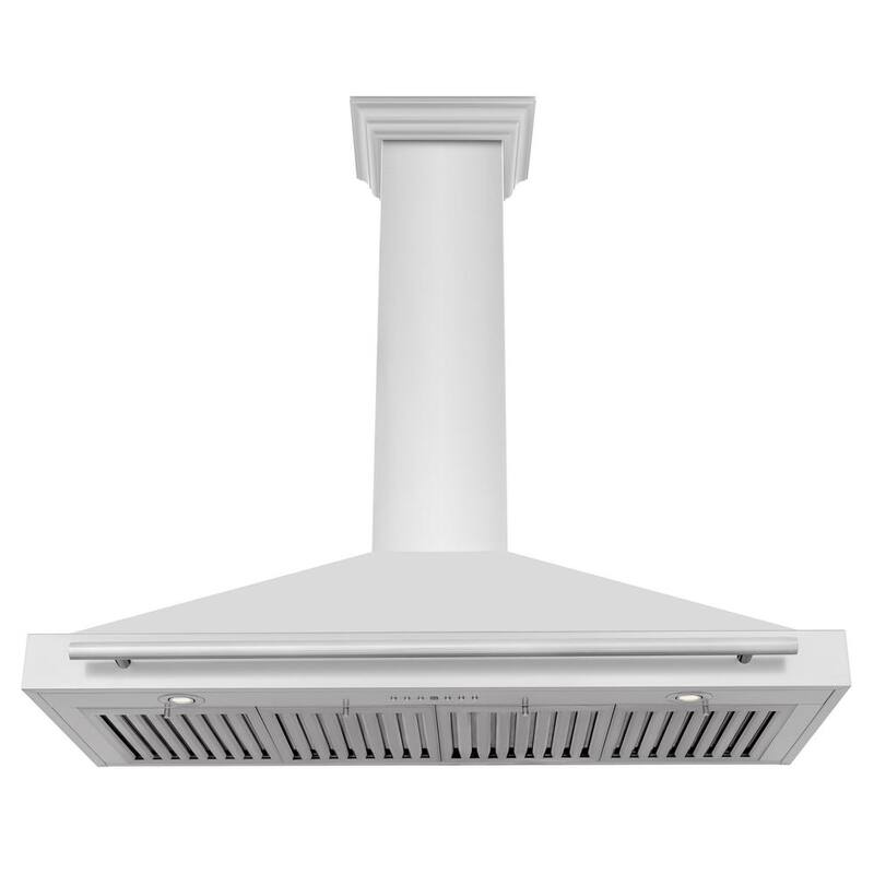 48 in. 400 CFM Ducted Wall Mount Range Hood with Stainless Steel Handle G505