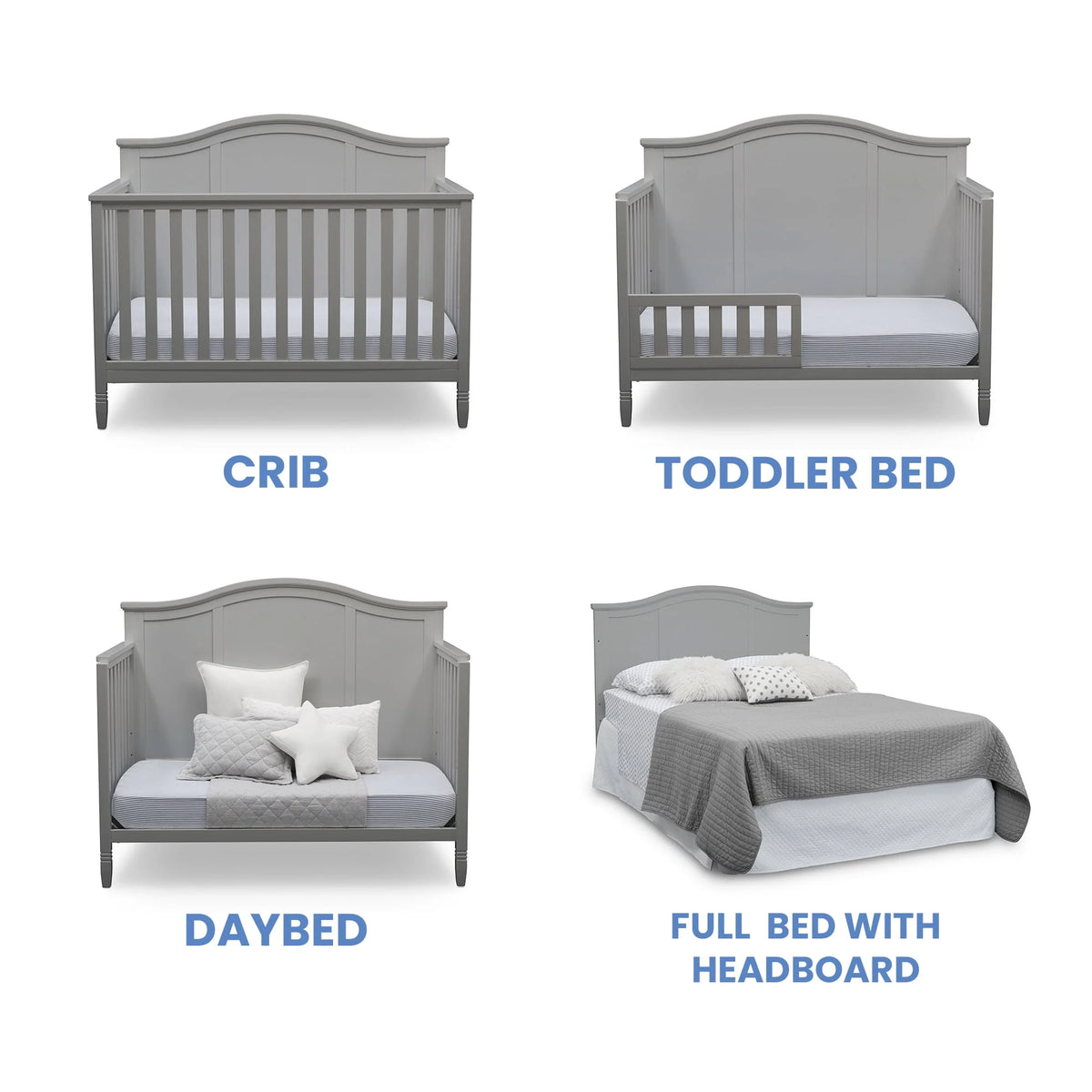 5-in-1 Convertible Baby Crib V3564