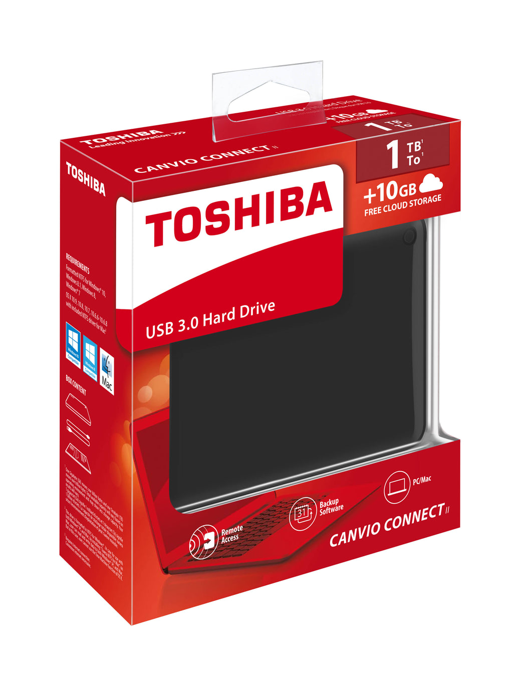 1TB Black External Hard Drive Y1001