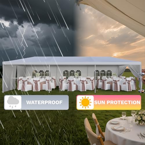10'x30' Waterproof Party Tent Canopy with Removable Sidewalls W5981