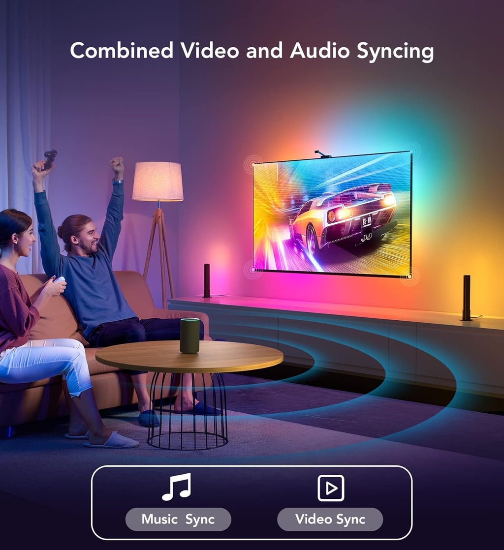 Smart Wi-Fi RGBIC LED Strip Lights & Light Bars with Camera O85231