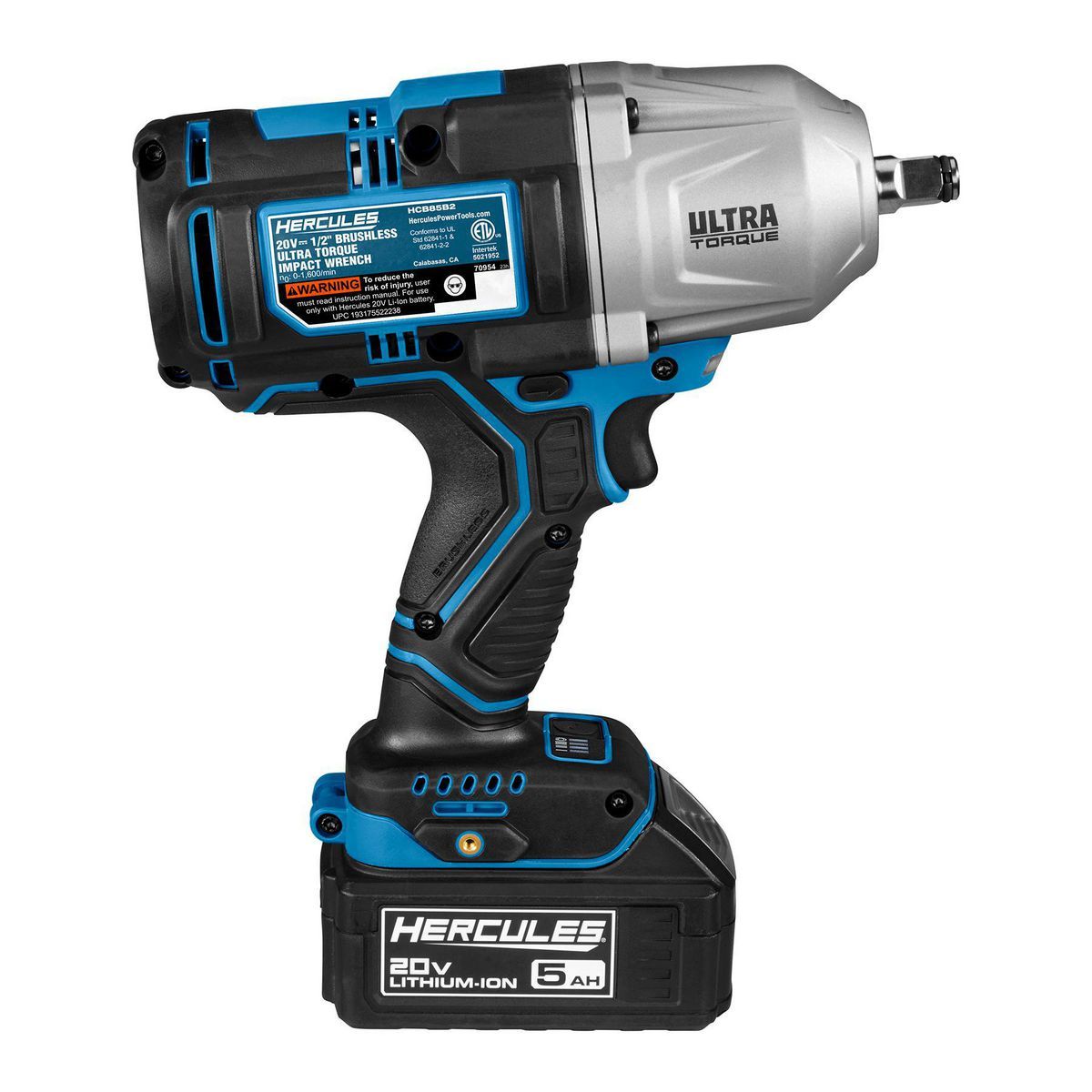 20V Brushless Cordless 1/2 in. Impact Wrench Kit with 5 Ah Battery and Charger T4201