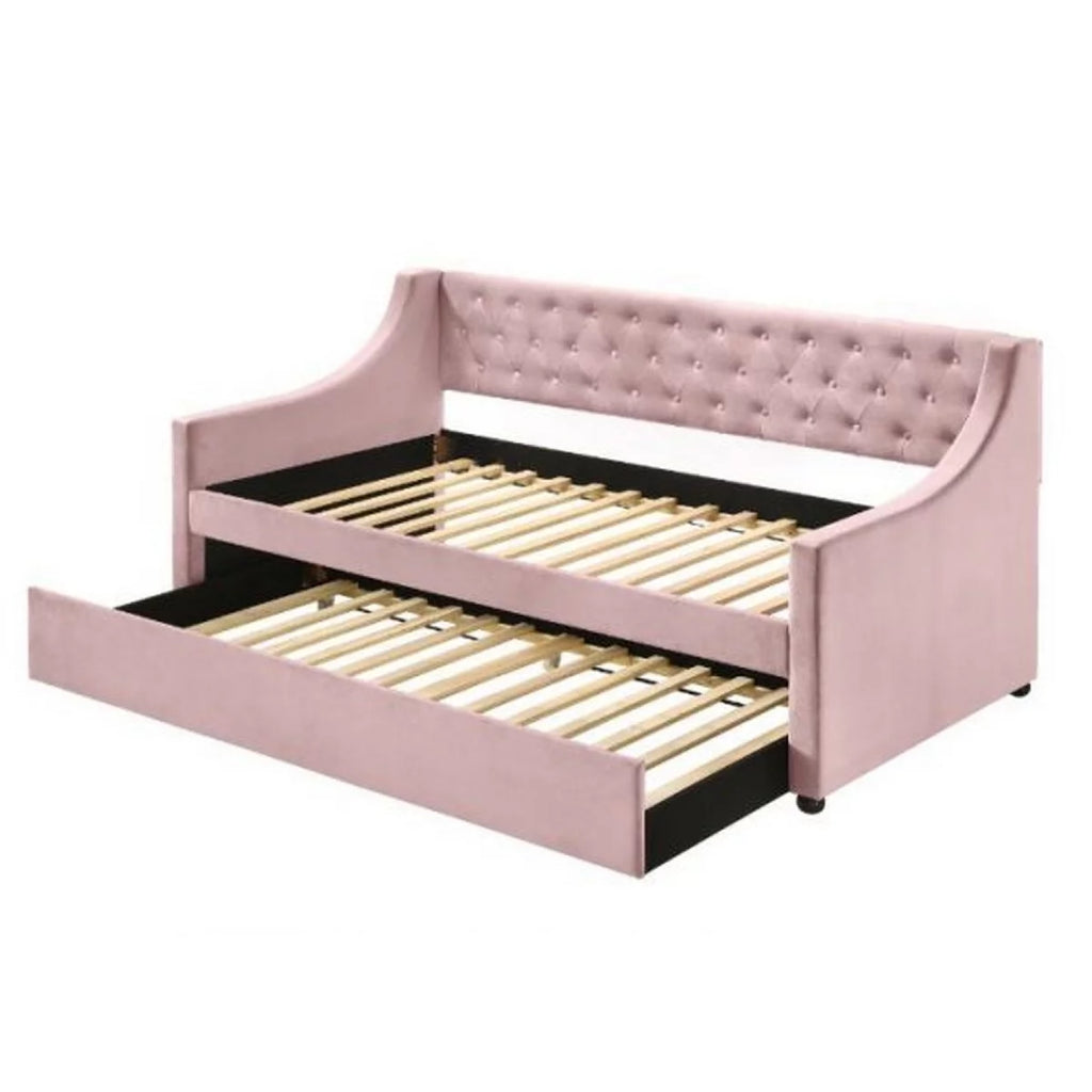 Pink Twin Daybed with Trundle K70526