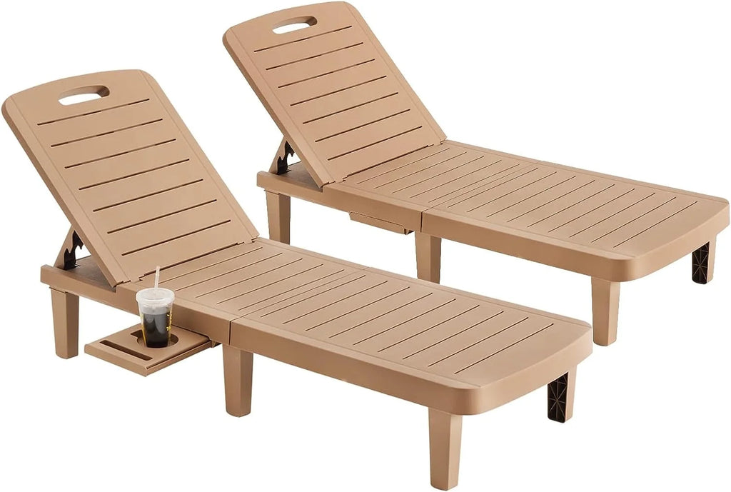 Oversized Outdoor Lounge Chair Set of 2 S76244