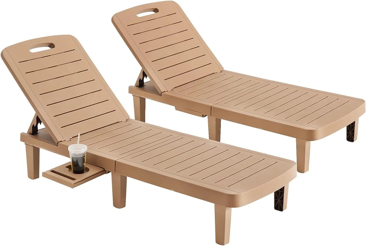 Oversized Outdoor Lounge Chair Set of 2 S76244
