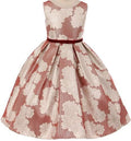 Red Tea Length Flower Girl Dress G881697