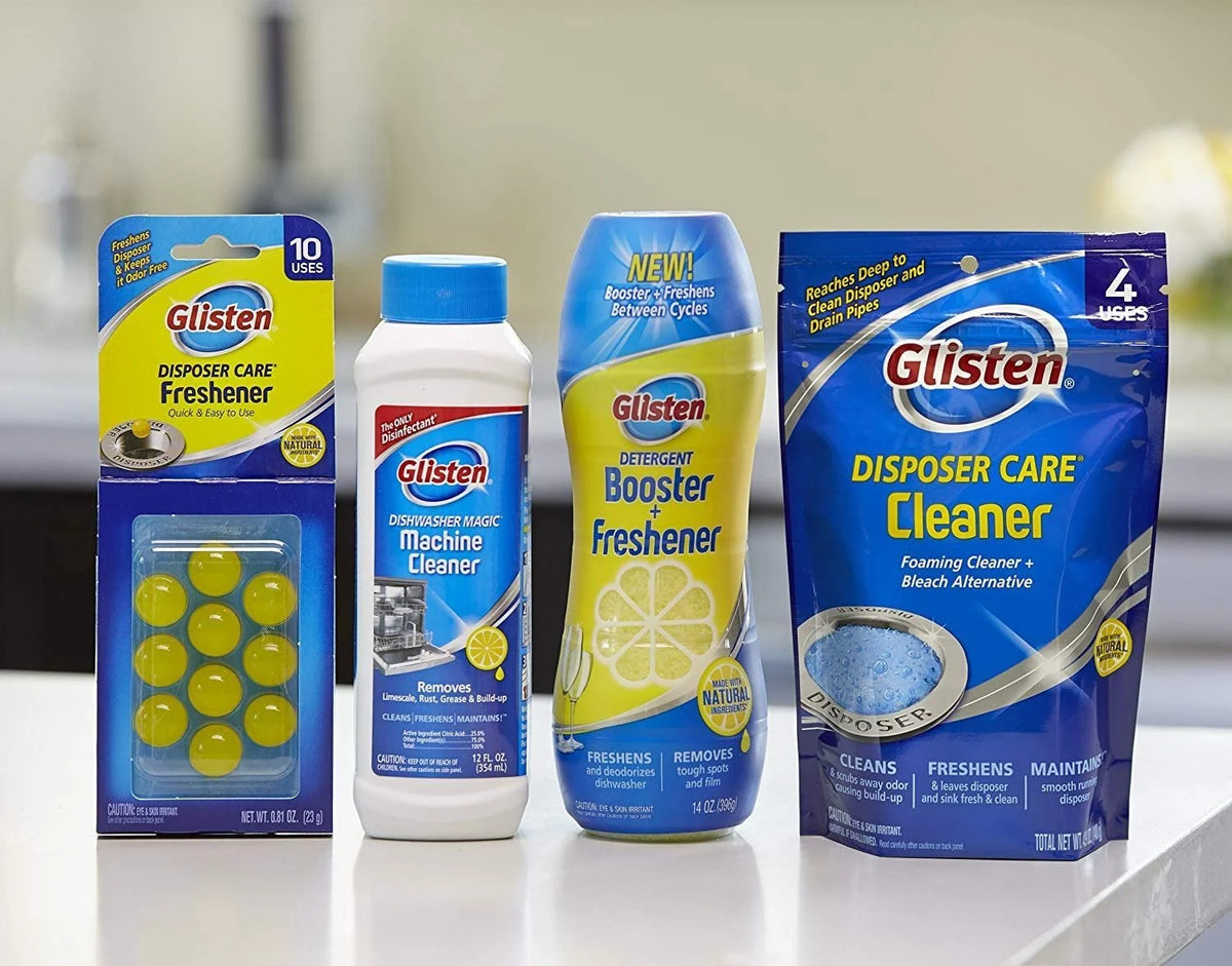 Dishwasher Cleaner & Disinfectant Fresh Lemon 12 Ounce Pack of 3 W848372