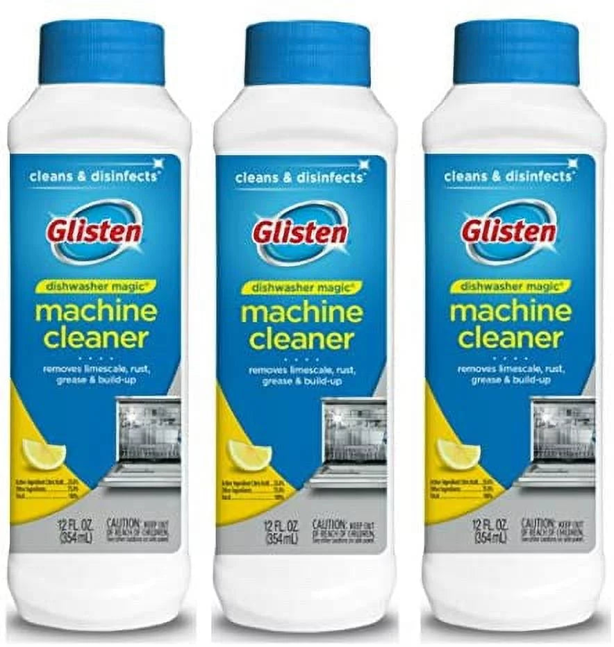 Dishwasher Cleaner & Disinfectant Fresh Lemon 12 Ounce Pack of 3 W848372