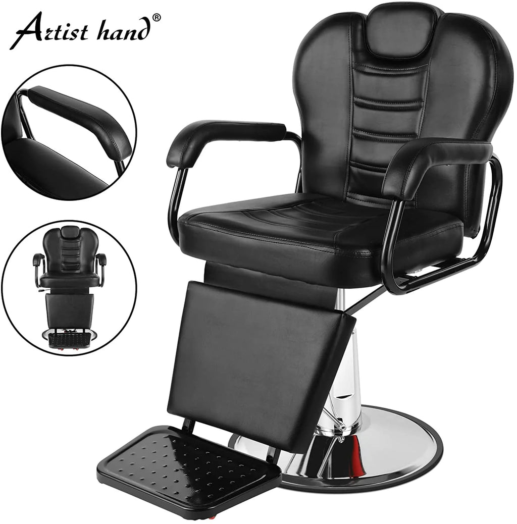 Hydraulic Heavy Duty Recliner Barber Chair M9562