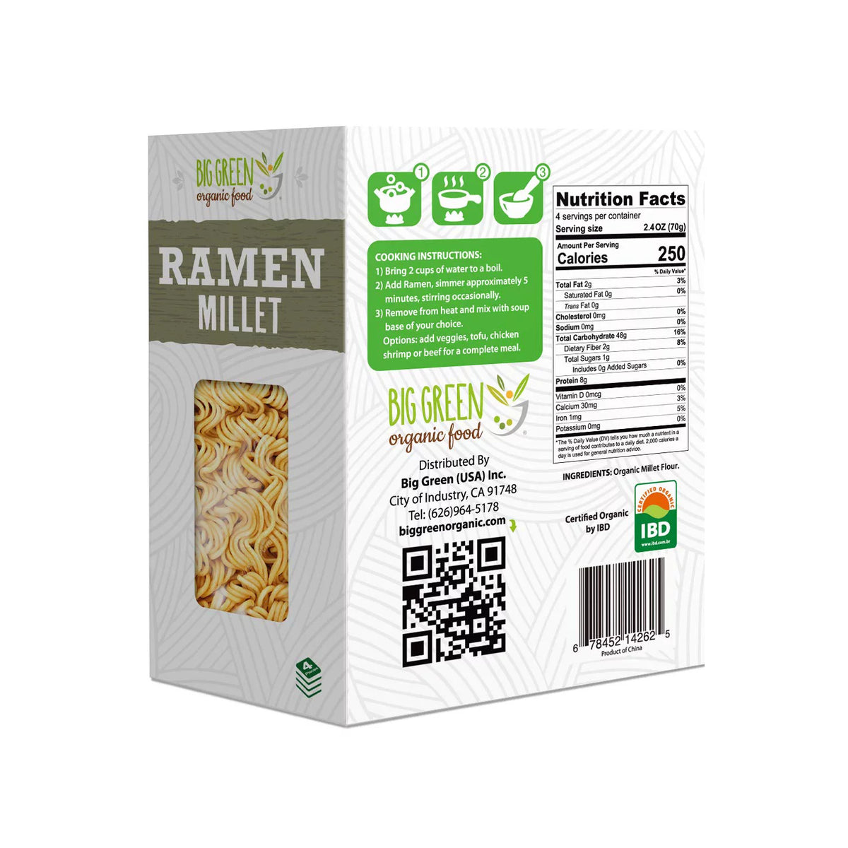 Organic Millet Ramen 9.8 oz 3 Packs H52483