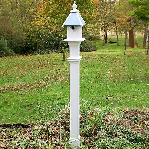 White Decorative Mounting Post S3832