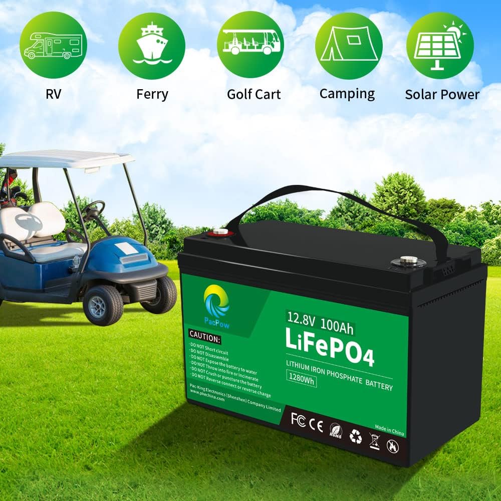 12V 100Ah LiFePO4 Deep Cycle Rechargeable Lithium Battery L53921