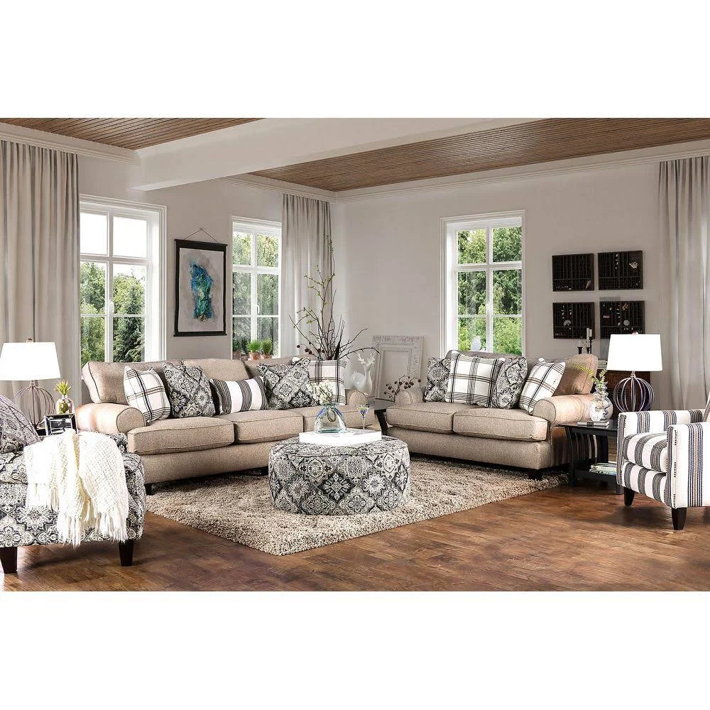 Beige Stripe Chair S234