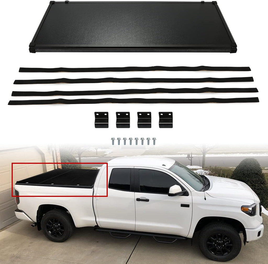 Hard Top Tri-Fold Tonneau Cover 6.5ft Truck Bed X908