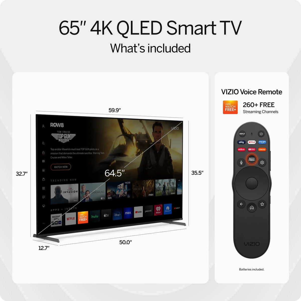 65 Class 4K QLED HDR 120Hz Smart TV X49662