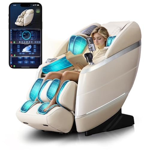 4D Full Body Massage Chair with Zero Gravity Recliner Grey Q833663