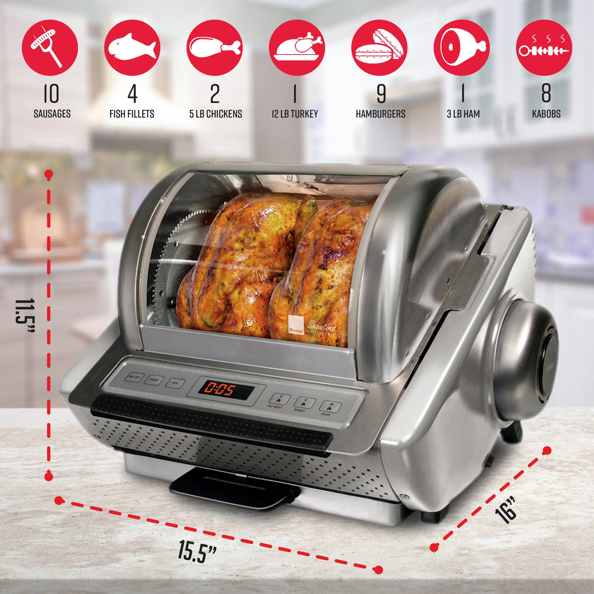 Rotisserie, Stainless P61238