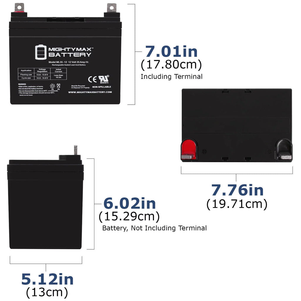 12V 35Ah Replacement Battery M31901