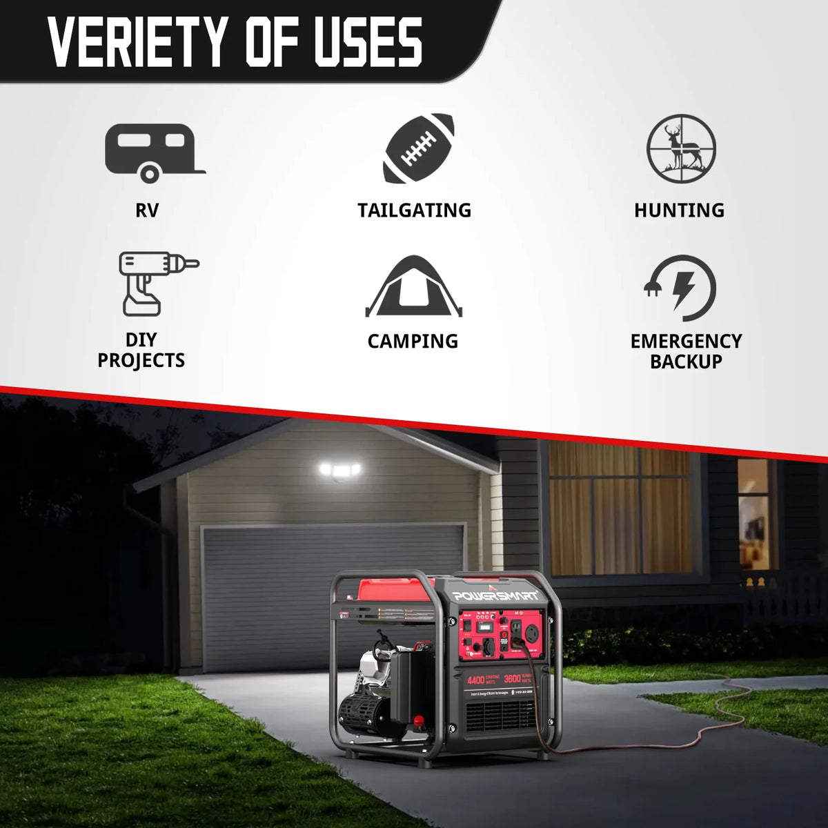 4400-Watt Gasoline Generator I121496