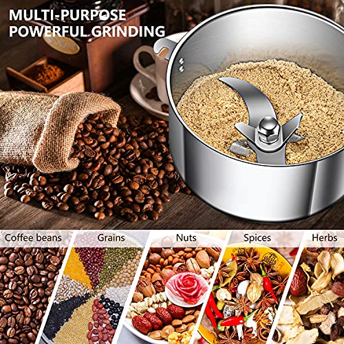 750g High Speed Electric Stainless Steel Grain Mill Grinder C391