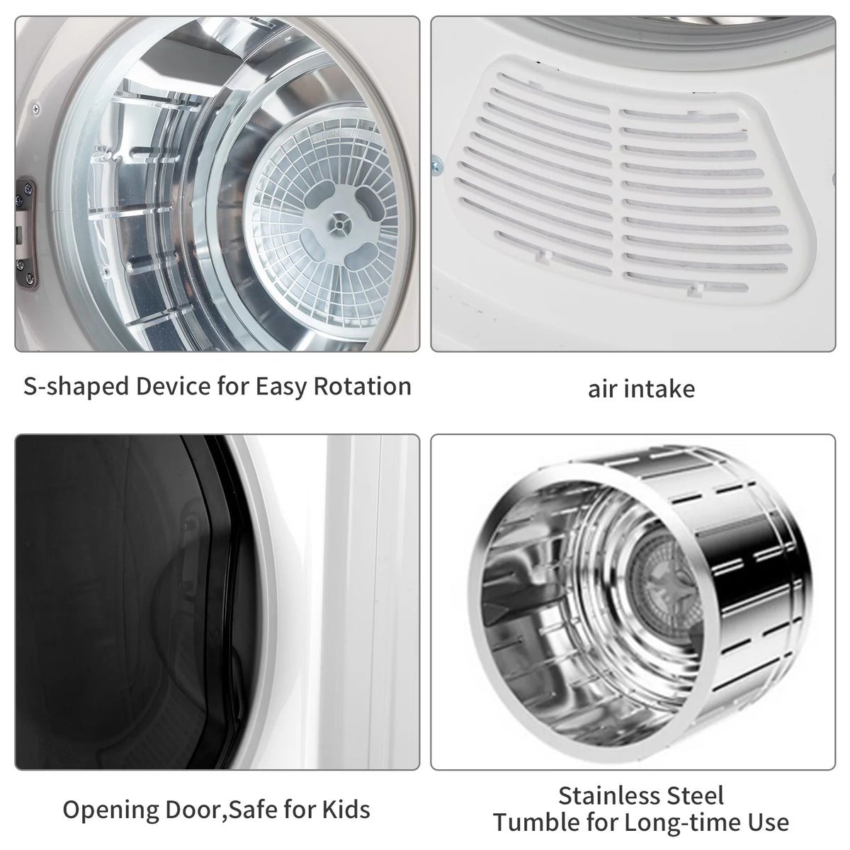 White 2.6 cu ft Compact Electric Dryer X883020