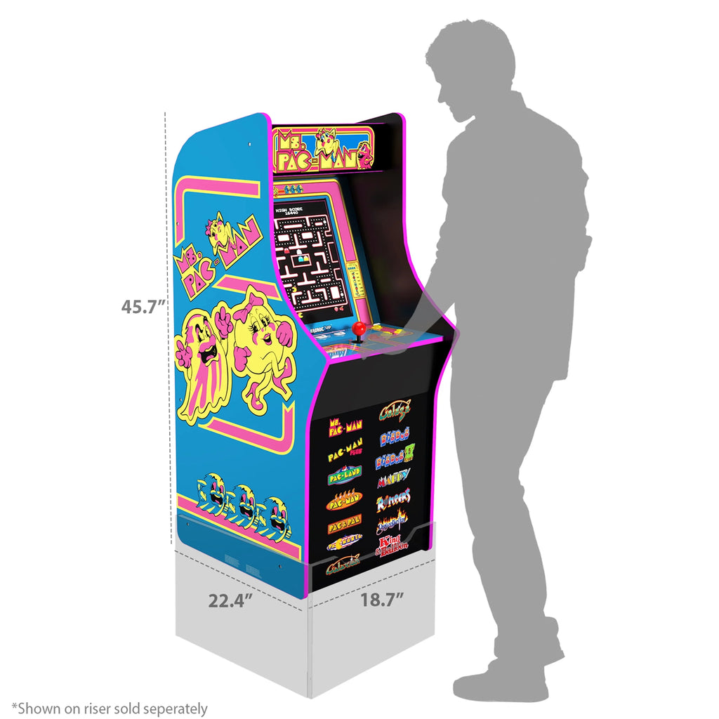 Ms. PAC-MAN Classic Arcade Game with 14 Classic Games and 17-inch Screen Z2704