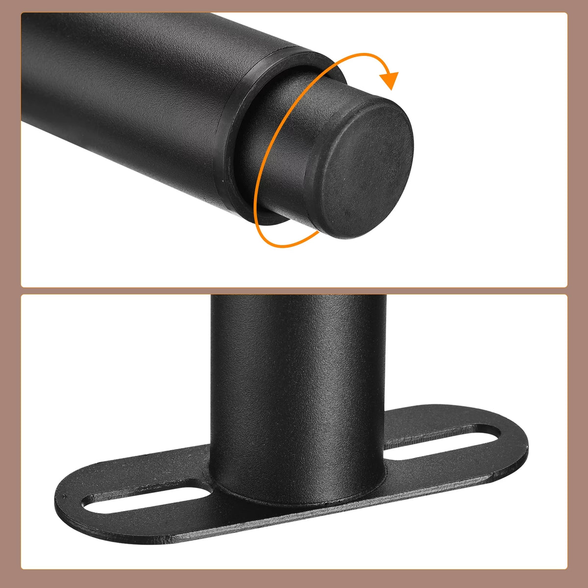 Adjustable Height Bed Frame Support Legs Black H33777