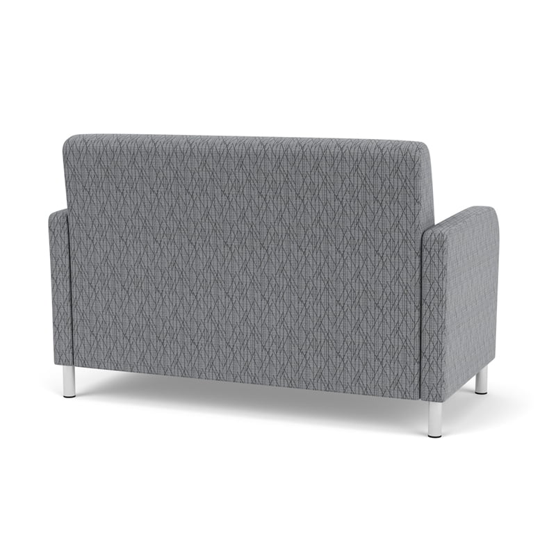 Gray Polyurethane Fabric Lounge Loveseat L3724