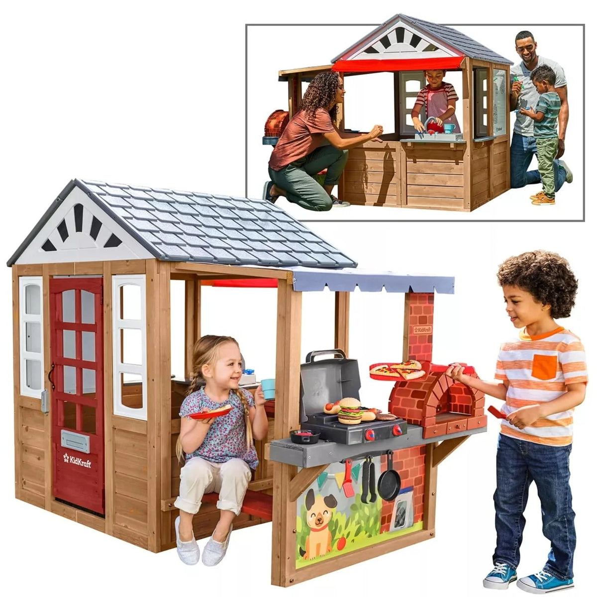 Wooden Outdoor Playhouse W862