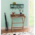 Solid Wood Folding Writing Desk Grey T499