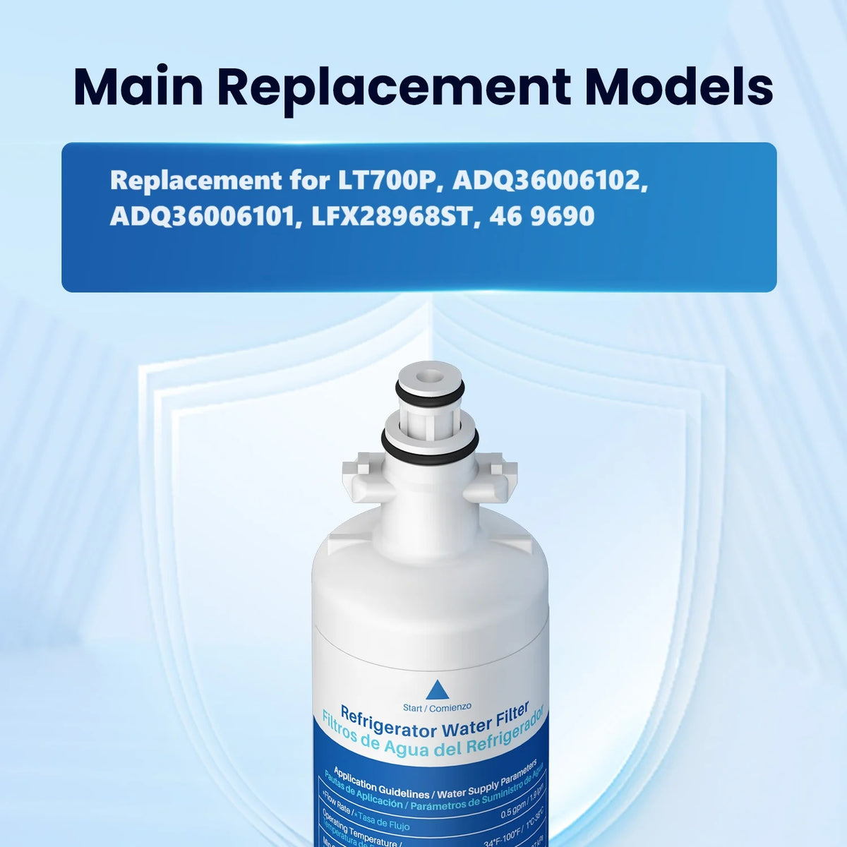 Replacement Water Filter Air Filter Combo 3Pack D8952