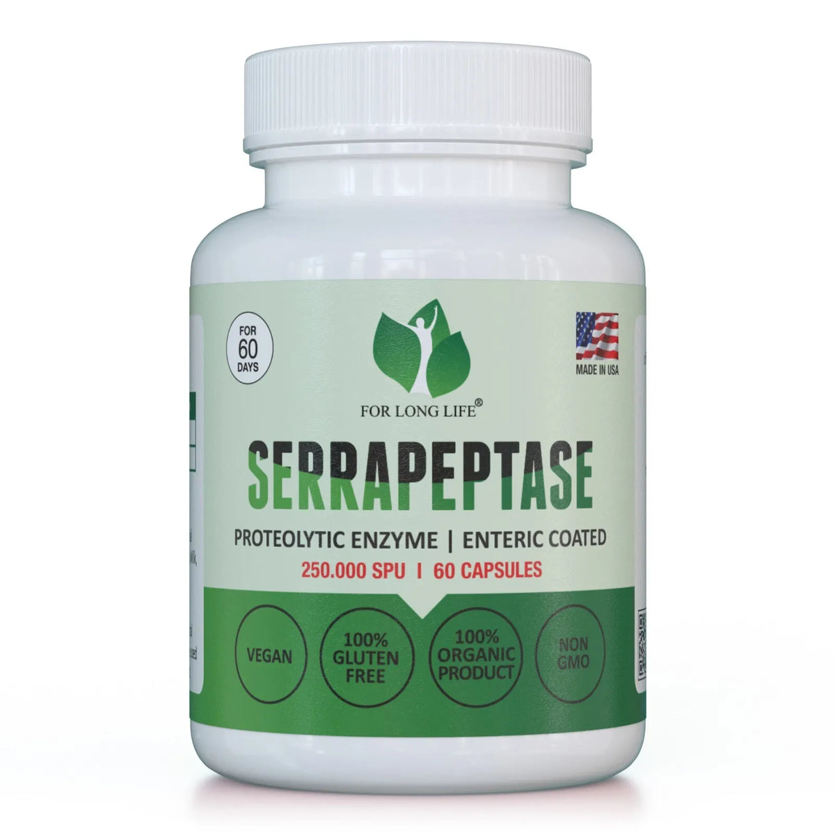 90 Capsules Serrapeptase Supplement O2481