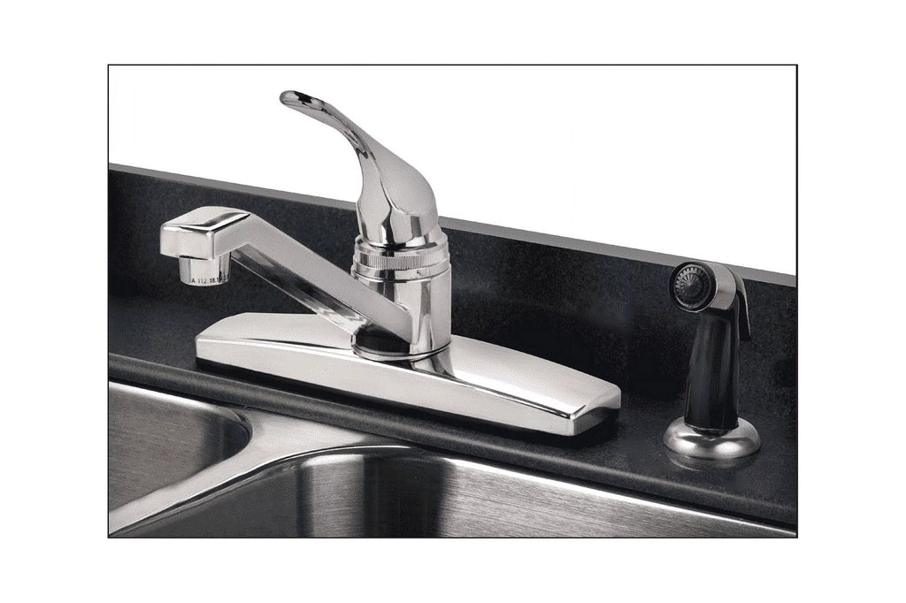 Chrome Kitchen Faucet with Side Sprayer Y50731