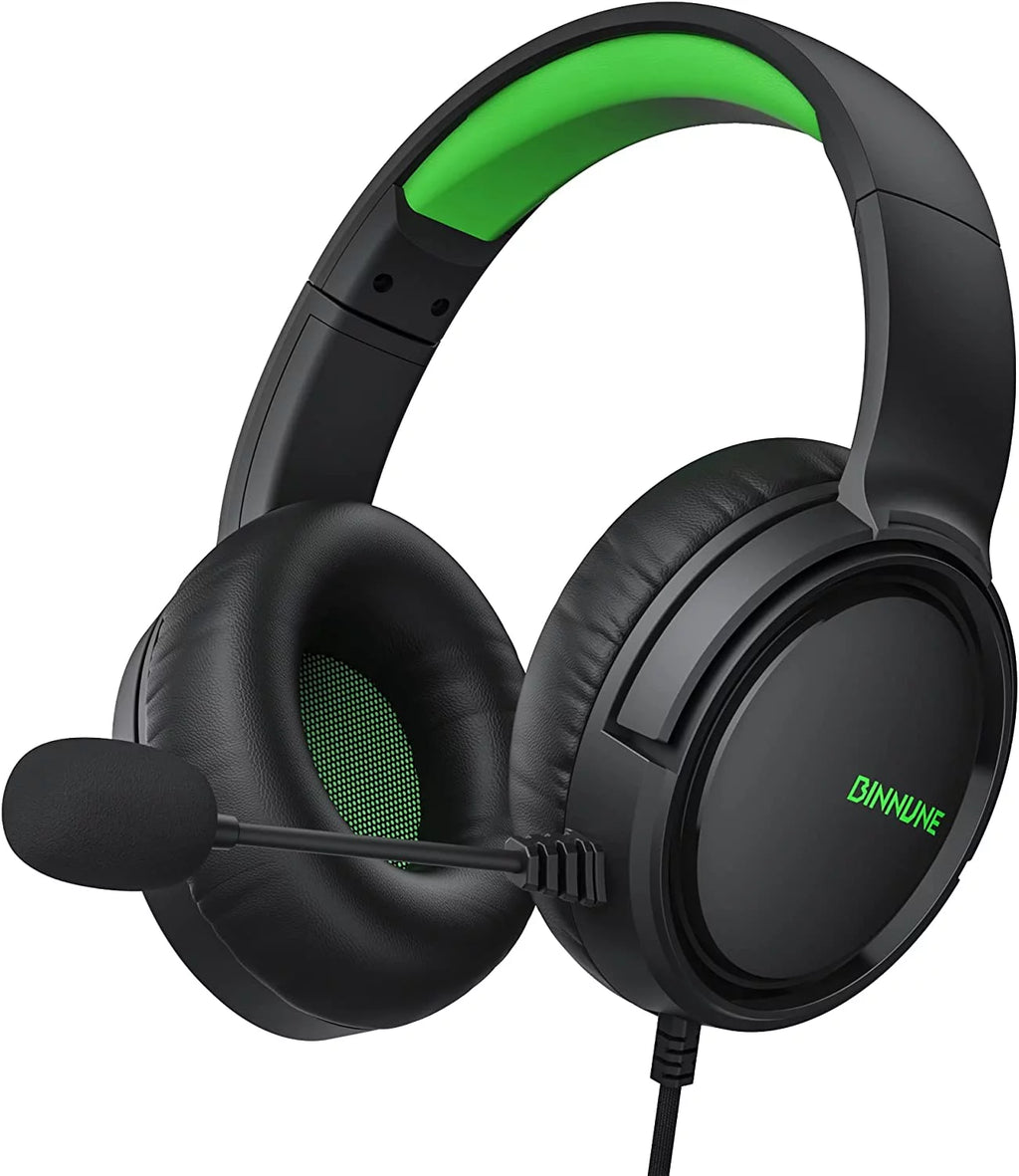 Green Gaming Headset with Microphone I7385