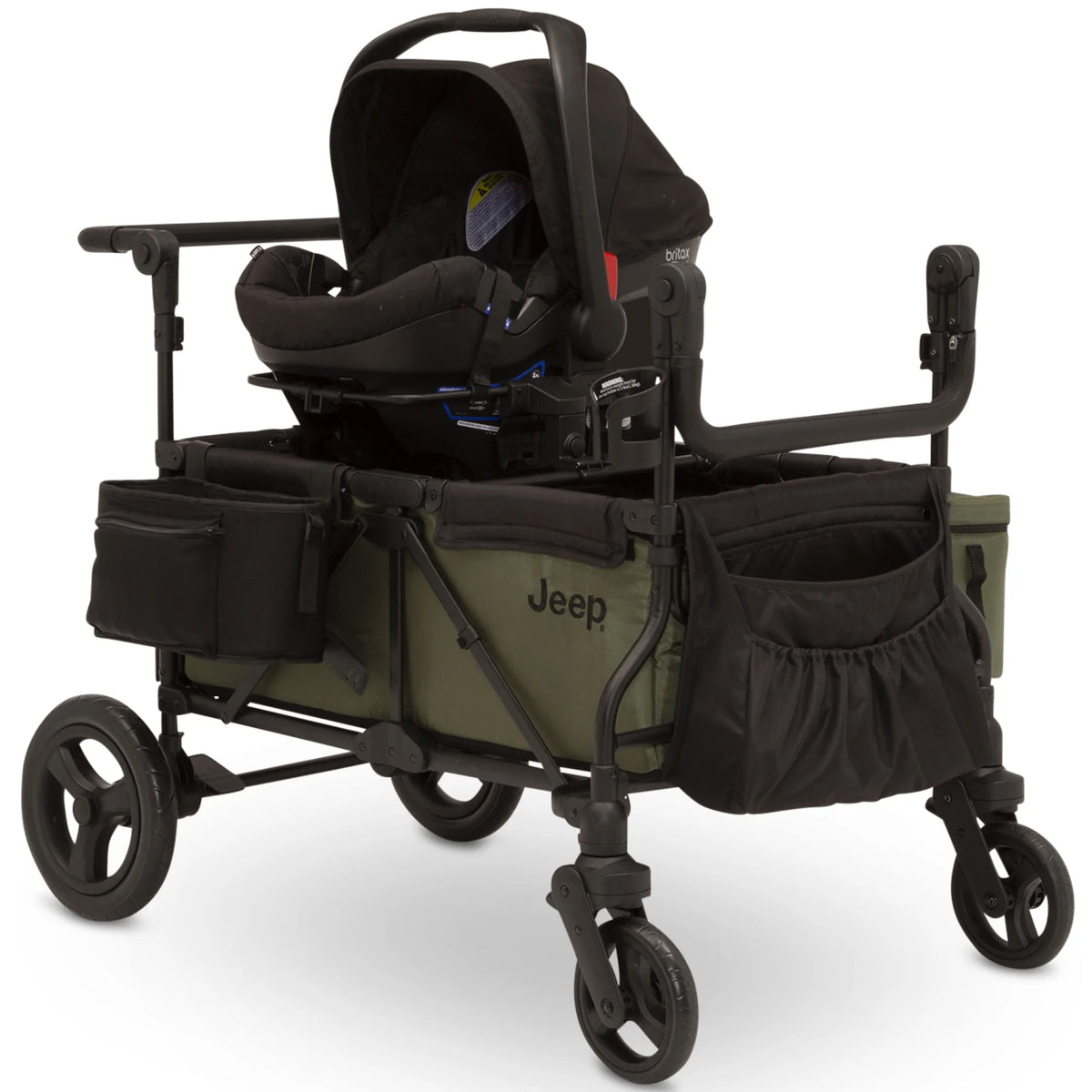 Jeep Wrangler Wagon Stroller with Cooler Bag and Parent Organizer Q292701