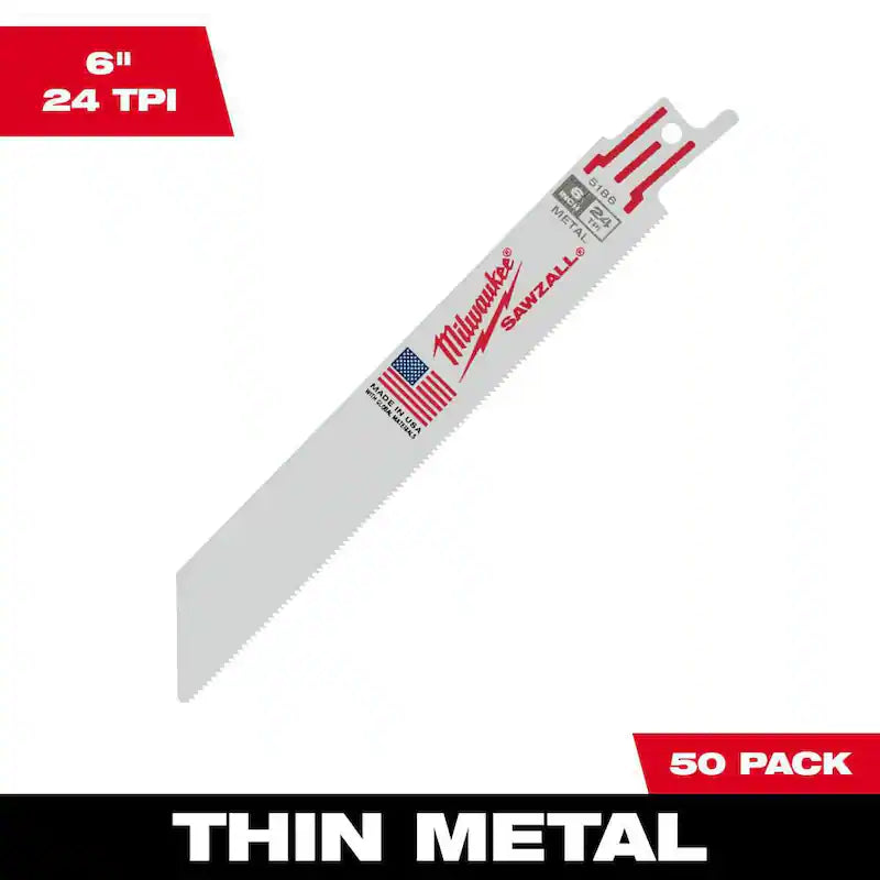 24 TPI Reciprocating Saw Blades 50-Pack U62662