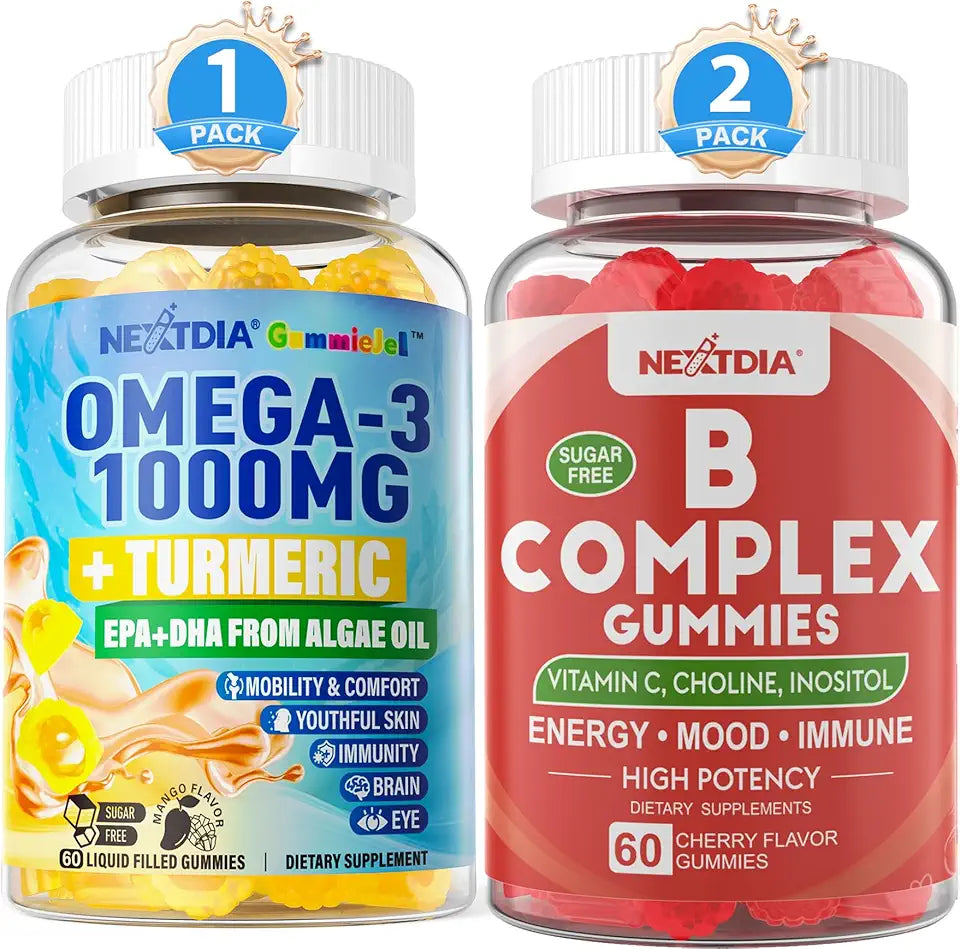Vegan Omega-3 Turmeric Vitamin B Complex Gummies Q6764