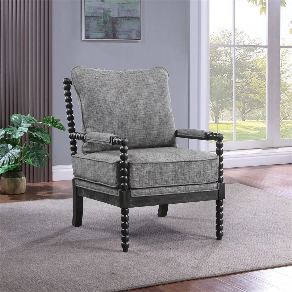 Graphite Black Fabric Chair L64414