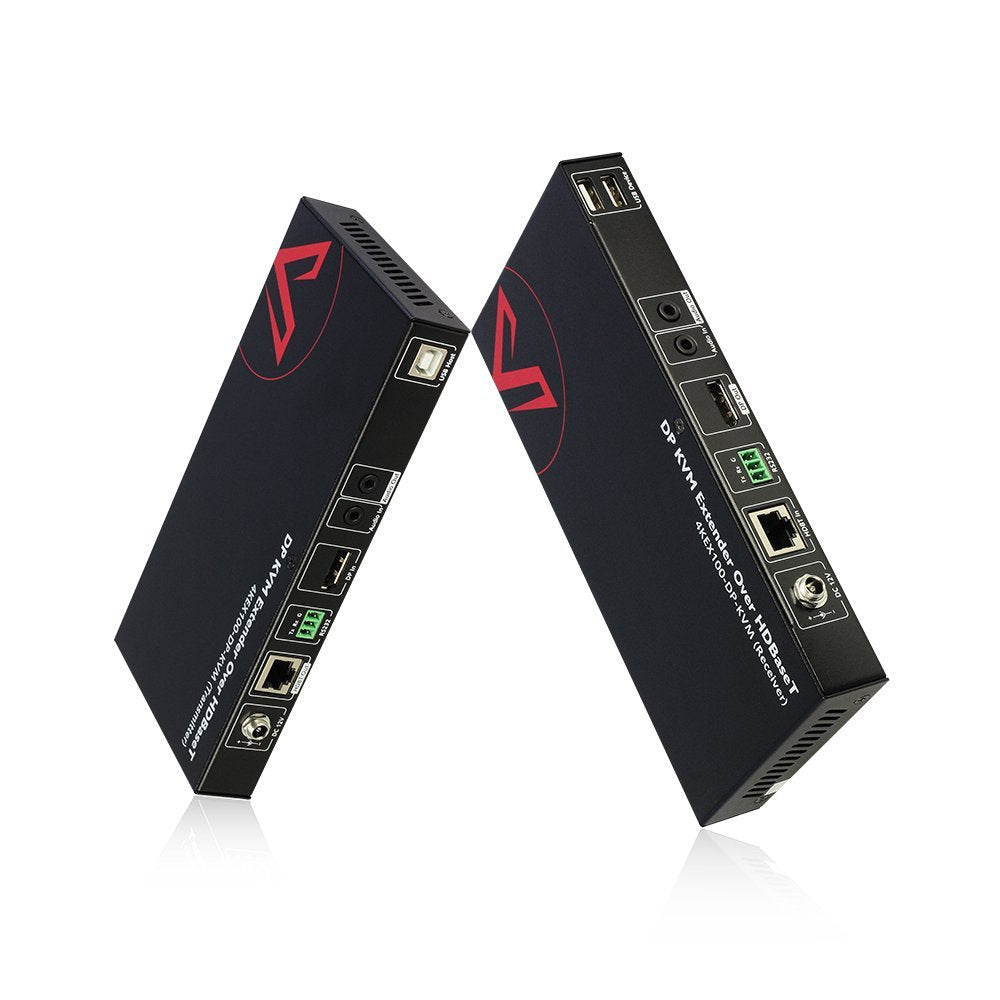 HDMI USB Extender KVM, 100m 4K 60Hz Over Cat5e/6a, 4 Ports USB2.0, RS232, POE F77994