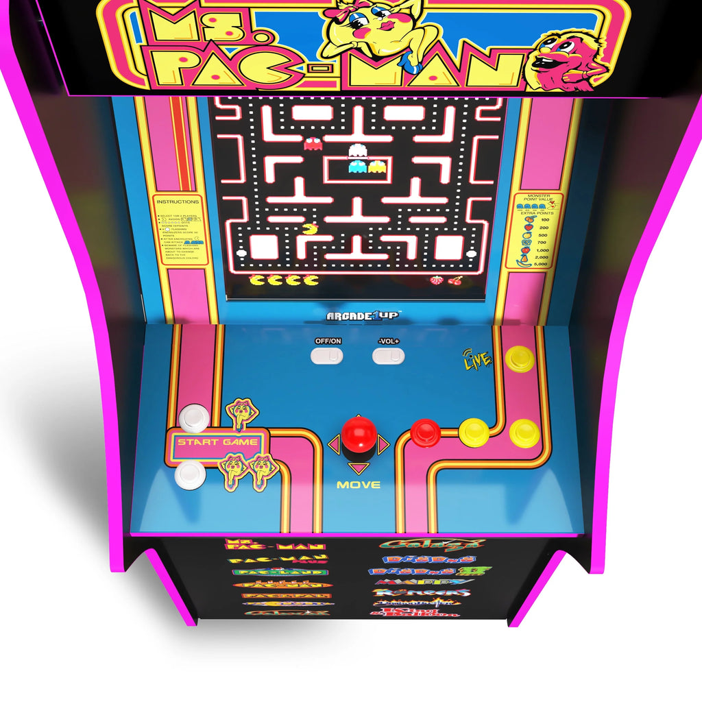 Ms. PAC-MAN Classic Arcade Game with 14 Classic Games and 17-inch Screen Z2704